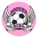 Soccer Girl Tattoo Stickers