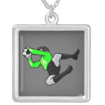 soccer goalie save graphic pendant