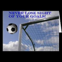 Soccer Goals Greeting Cards cards