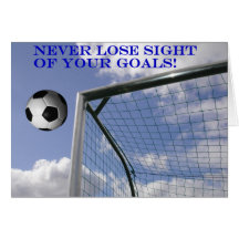Soccer Goals Greeting Cards
