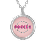 Soccer in Pink with Soccer Balls Pendants