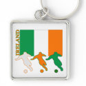 Soccer Ireland keychains