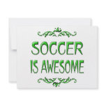 Soccer is Awesome invitations