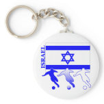 Soccer Israel keychains