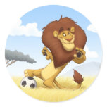 Soccer Lion Stickers