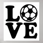 Soccer love poster