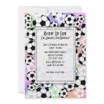 Soccer Mania/ Colour invitations