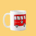 Soccer Mom Van (In Red) mugs