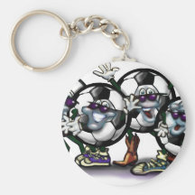 Soccer Party Keychain