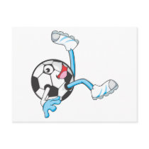 Soccer Player in Bicycle Kick Pose