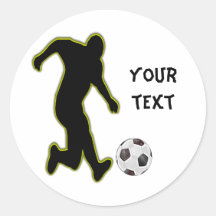 soccer player-personalised sticker