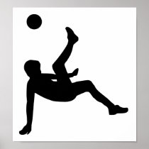 Soccer player print