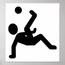 Soccer player print
