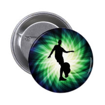 Soccer Player Silhouette Pins