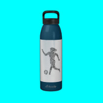'SOCCER PLAYER' WATER BOTTLE water bottles