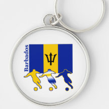 Soccer Players - Barbados Keychains
