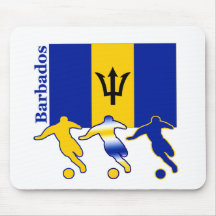 Soccer Players -  Barbados Mouse Pads