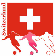 Soccer Players - Switzerland Photo Cut Outs