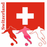 Soccer Players - Switzerland photo sculptures