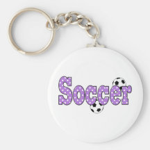 Soccer Polka Dots Keychains