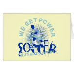 Soccer Power Tshirts and Gifts Greeting Card