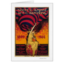 Soccer Promo Poster Greeting Card
