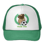 Soccer Pug Hats (green) Team Pug