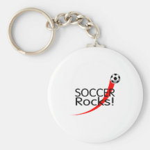 Soccer Rocks Key Chains