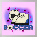 Soccer Shoes and Ball T-shirts and Gifts posters