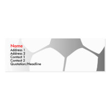 soccer simple business card