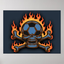 Soccer Skull III Posters