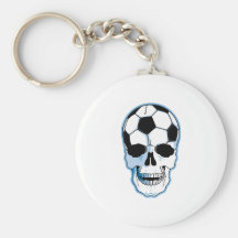 Soccer Skull Key Chain