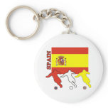 Soccer Spain Keychain