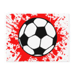 soccer splat. postcards