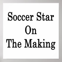 Soccer Star On The Making Print