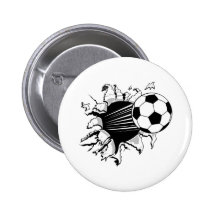 Soccer Tearout Button