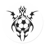 soccer. tribal. stickers