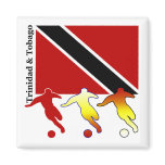 Soccer Trinidad Square Magnet