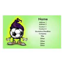 Soccer Wiz Card Business Card Templates