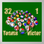 Soccer world cup soccer fans and coaches posters