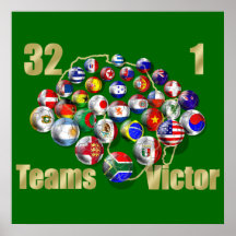 Soccer world cup soccer fans and coaches print