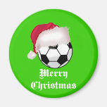 SoccerChick Merry Christmas Refrigerator Magnet