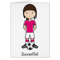 SoccerGirl Greeting Card