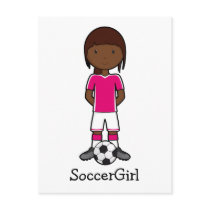 SoccerGirl Post Card
