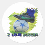 SocceriGuide Cross Round Stickers
