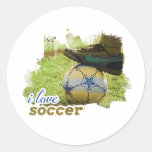 SocceriGuide Soccer Ball Round Sticker