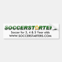 soccerstarterslogo, Soccer for 3, 4 & 5 Year ol... Bumper Sticker