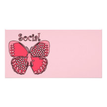 Social Butterfly Photo Cards