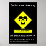 Social Engineering Security Awareness Poster posters