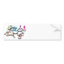 Social Media Connections Diagram Bumper Stickers